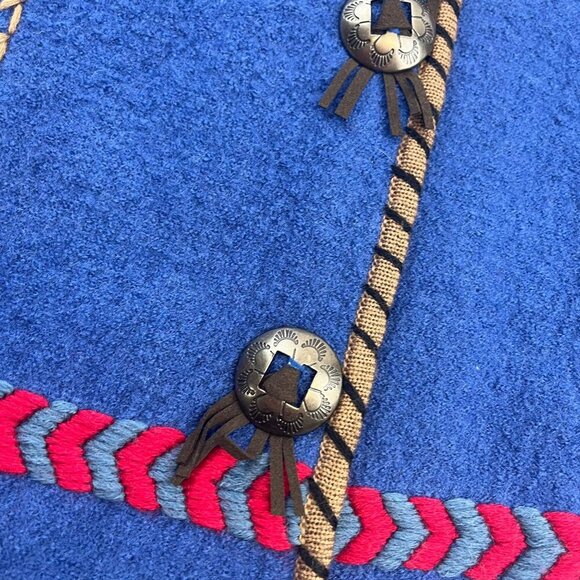 Coldwater Creek Aztec Wool Embroidered Jacket Ladies Size MED Long Sleeve - Picture 4 of 12